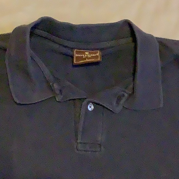 Donated Navy blue steve & Barry’s polo pullover shirt sz large - Picture 3 of 3